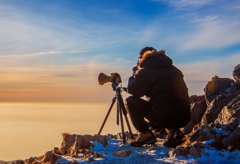 Fotografía en vista rápida de la montaña.